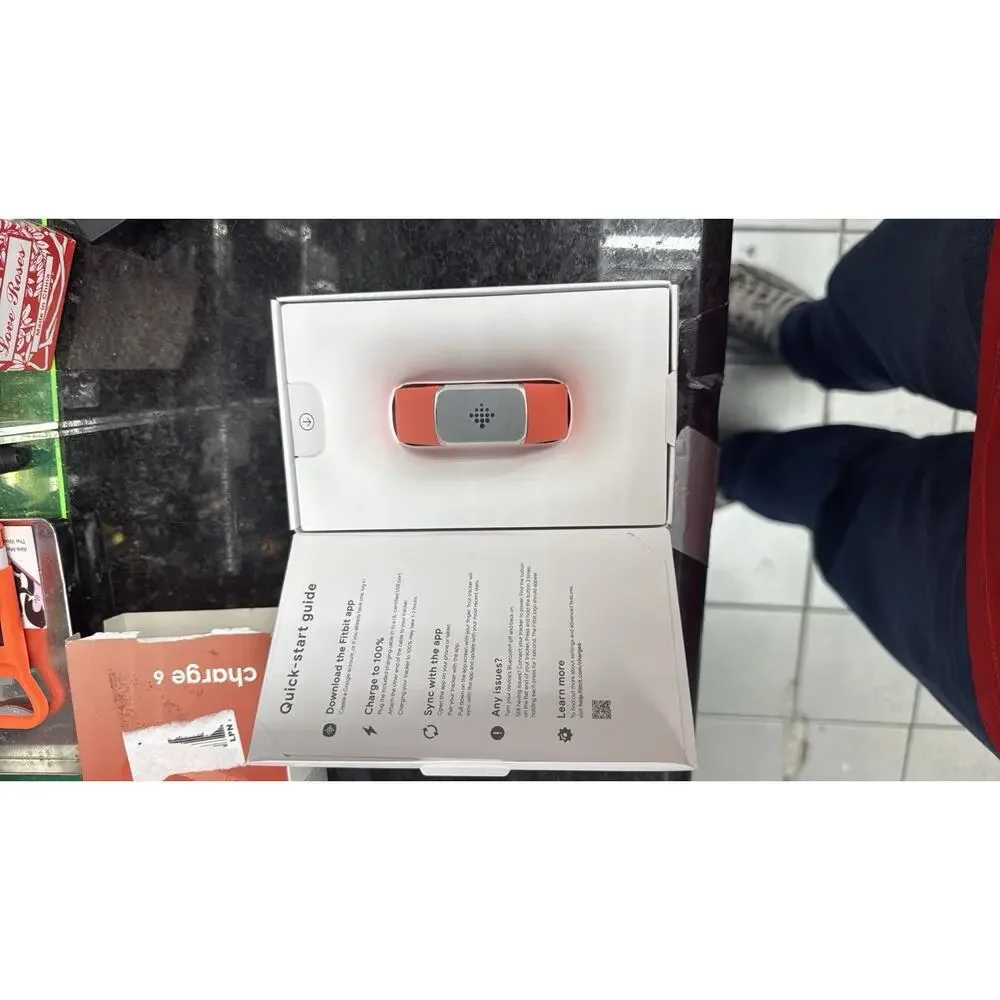 Fitbit Charge 6 Coral Band! Open Box!